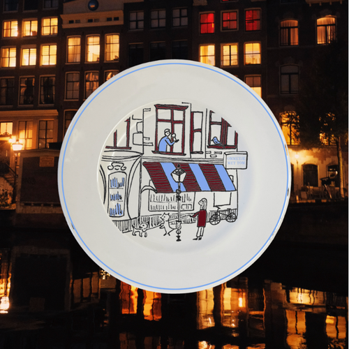 Ommetje op porselein