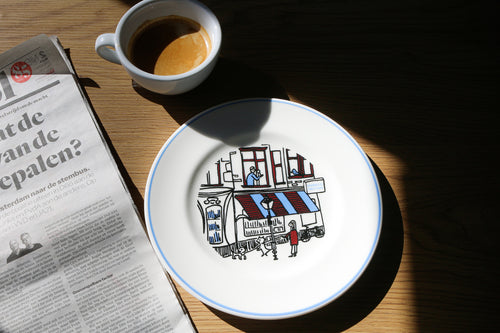 Ommetje op porselein